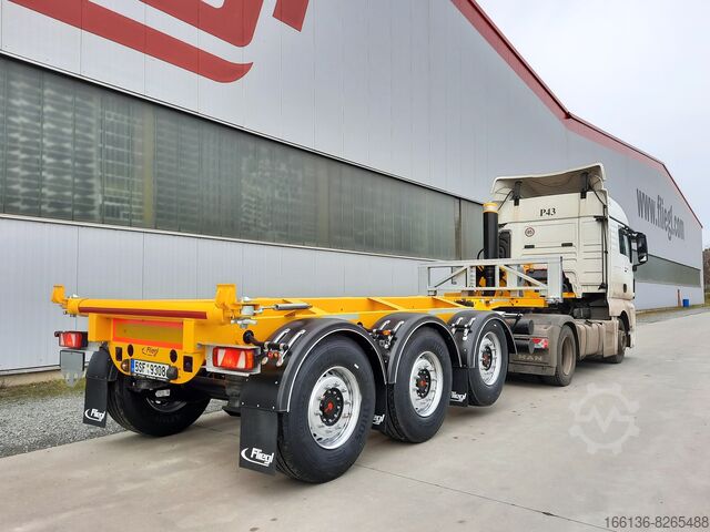 Semi-trailer containerchassis Fliegl SDS 380 Kippchassis für 1x 20