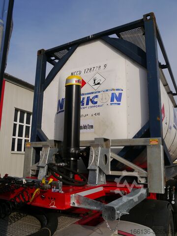 Semi-trailer containerchassis Fliegl SDS 380 Kippchassis für 1x 20