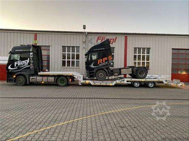 Sonstige Fliegl SZS 260 Jumbo mit Radmulden und Tiefbett für LKW