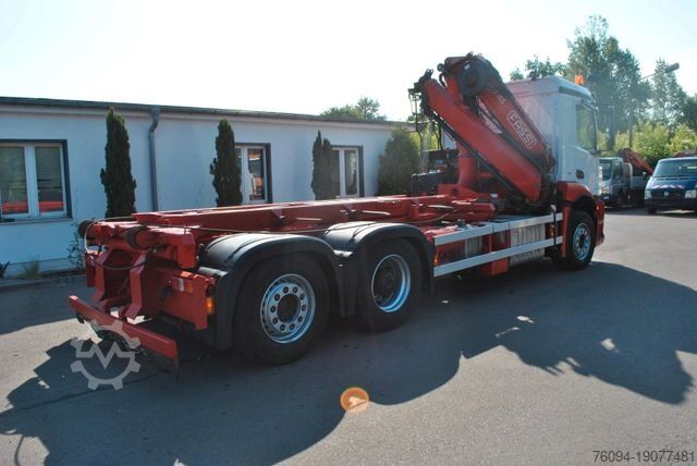Dreiseitenkipper LKW MERCEDES-BENZ Arocs 2532 Abrollkipper KRAN FUNK lift/lenk