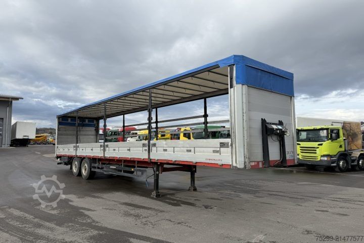 Open semitrailer with tarp Schwarzmüller SPA2/E Brücke mit Verdeck / Swiss-Vehicle