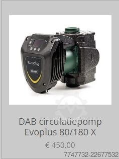 Elektronisch geregelte Umwälzpumpe Dab EVOPLUS 80/180 XM