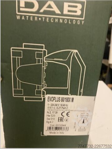 Elektronisch geregelte Umwälzpumpe Dab EVOPLUS 80/180 XM