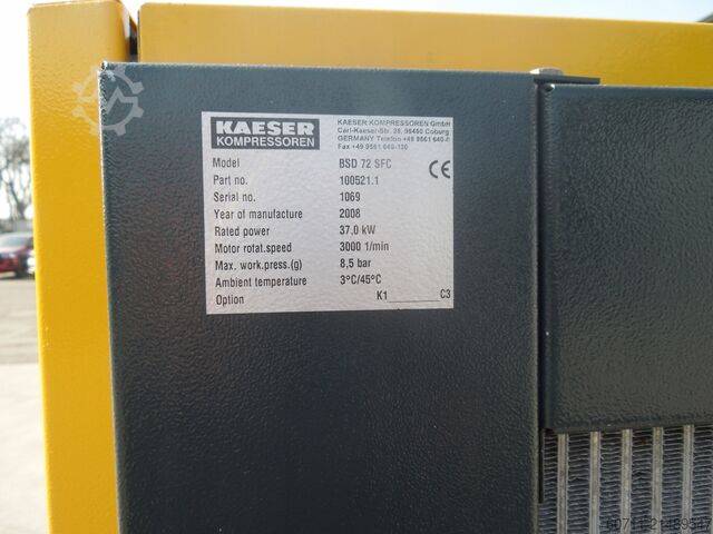 Schraubenkompressor KAESER BSD 72 SFC