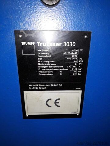 Laserschneidmaschine TRUMPF TruLaser 3030