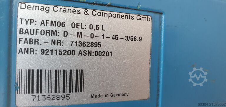 DEMAG gearboxes / crane gearboxes - 10 units DEMAG DEMAG Getriebe / Krangetriebe - 10 St.