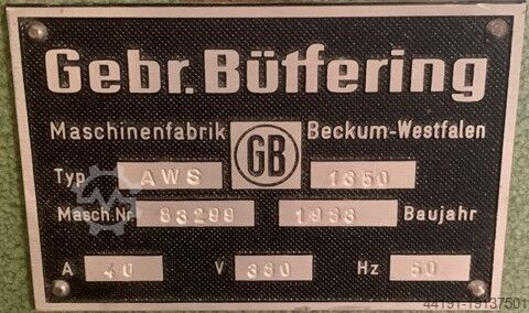 Wide-belt sander Bütfering AWS Combi 1350