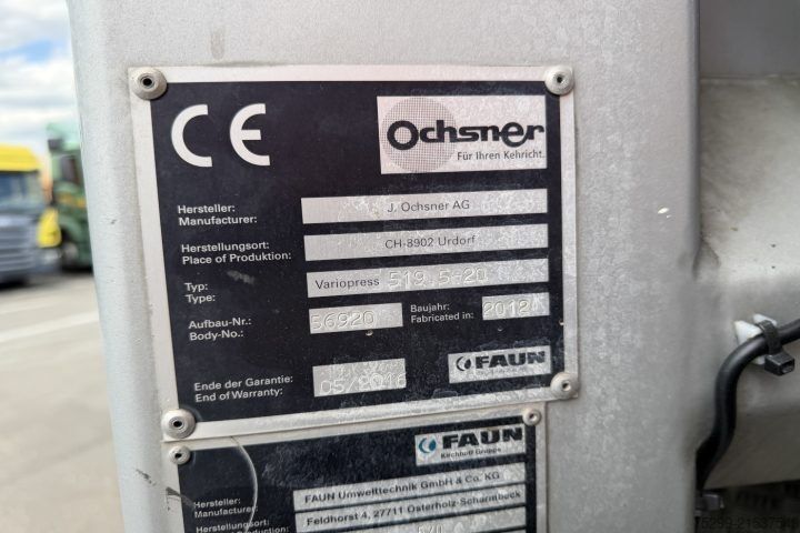 Garbage truck Scania P320 LB 6x2*4 Palfinger PC 3800 / Swiss-Vehicle