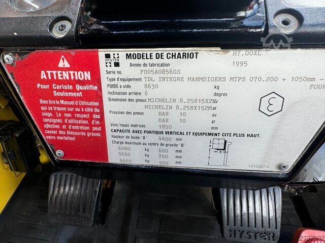 Gabelstapler Hyster H 7.OO XL