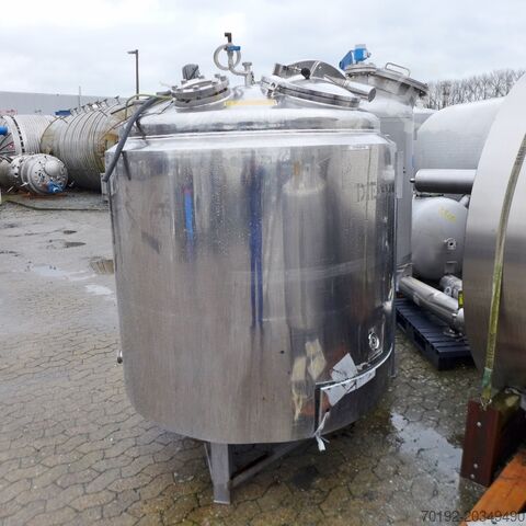 1358 liter heatable/coolable pressure vessel made of V4A stainless steel Diessel 9059