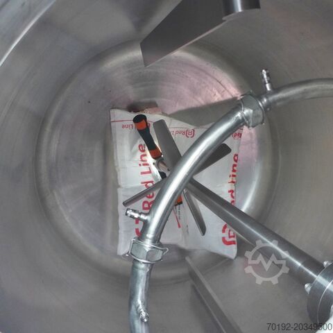 2420-liter heatable/coolable pressure vessel made of V4A with inclined blade agitator HANAG 9018