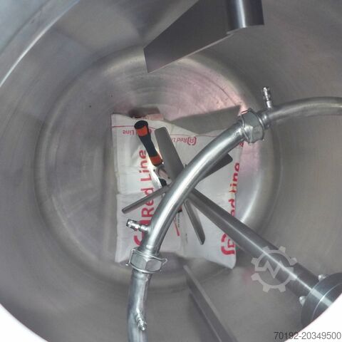 2420-liter heatable/coolable pressure vessel made of V4A with inclined blade agitator HANAG 9018