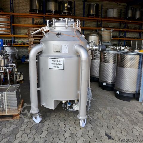 1000-liter heatable/coolable pharmaceutical pressure vessel made of V4A with magnetic agitator apaco 8853