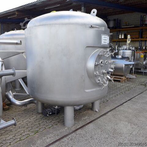6,000-liter heatable/coolable pressure vessel made of V4A with magnetic agitator Möschle 8850