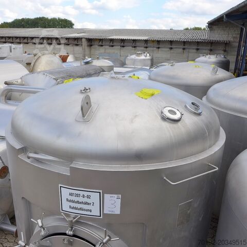 6,000-liter heatable/coolable pressure vessel made of V4A with magnetic agitator Möschle 8850