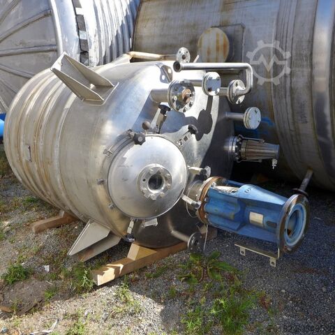 2,500 liter heatable/coolable pressure vessel made of V4A with beam agitator Ritter (HBB Hildesheimer Behälterbau) 8825