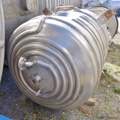 2,500 liter heatable/coolable pressure vessel made of V4A with beam agitator Ritter (HBB Hildesheimer Behälterbau) 8825