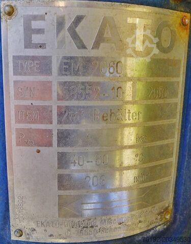 2,500 liter heatable/coolable pressure vessel made of V4A with beam agitator Ritter (HBB Hildesheimer Behälterbau) 8825