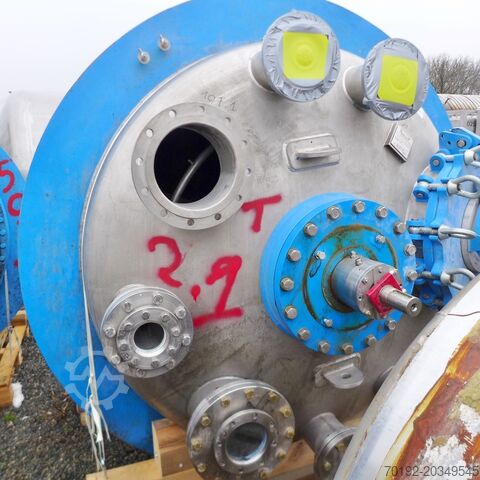 3860 liter pressure vessel made of V4A with beam agitator 8809
