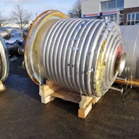 3,586-liter heatable/coolable reactor made of V4A with anchor agitator HANAG 8762