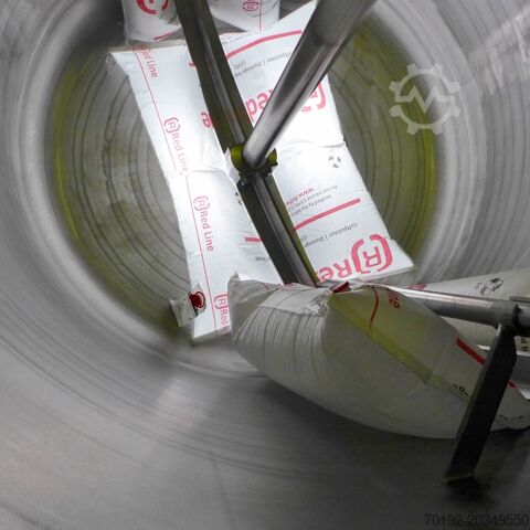 3,586-liter heatable/coolable reactor made of V4A with anchor agitator HANAG 8762