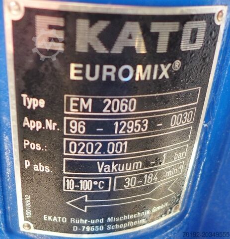 3,586 litre heatable/coolable reactor made of V4A with beam agitator HANAG 8761