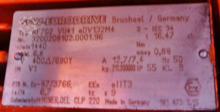 3,586 litre heatable/coolable reactor made of V4A with beam agitator HANAG 8761