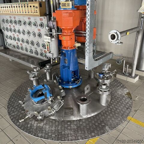 3,586 litre heatable/coolable reactor made of V4A with beam agitator HANAG 8761