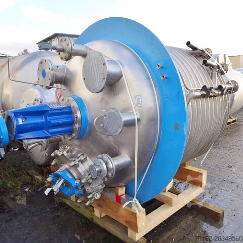 3690 liter heatable/coolable reactor made of V4A with beam agitator HANAG 8758