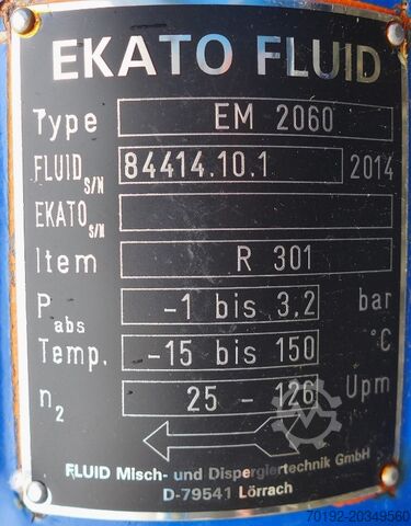 3690 liter heatable/coolable reactor made of V4A with beam agitator HANAG 8758