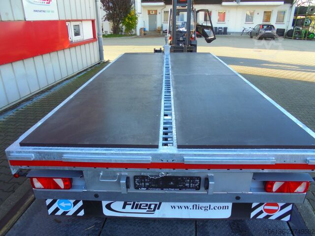 Anhänger mit offener Pritsche Fliegl Tandem Plattformanhänger TPS 118 Bau