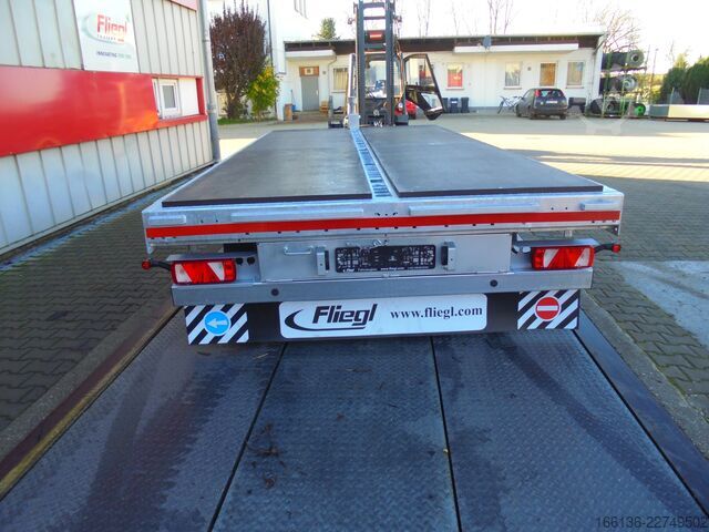 Anhänger mit offener Pritsche Fliegl Tandem Plattformanhänger TPS 118 Bau