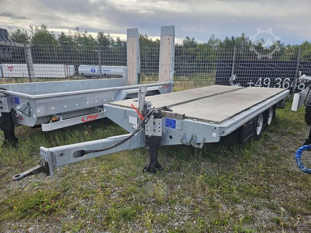 Anhänger mit offener Pritsche Fliegl Tandem Plattformanhänger TPS 118 Bau