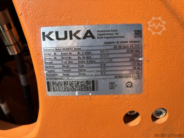 Industrieroboter KUKA KUKA Roboter KR 180 R3200 PA