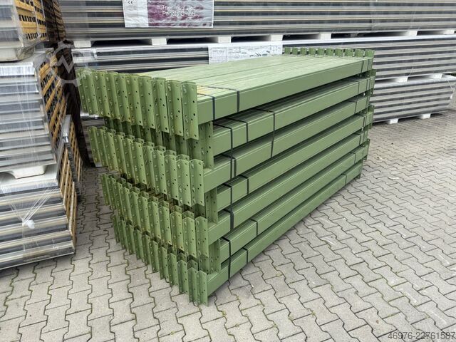 2.700 mm / K: 127 x 50 mm / grün / 3 HK BITO PL38 Palettenregaltraverse Traverse Regal