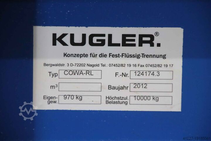 Heavy-duty transport trolley 10 tons Kugler COWA-RL