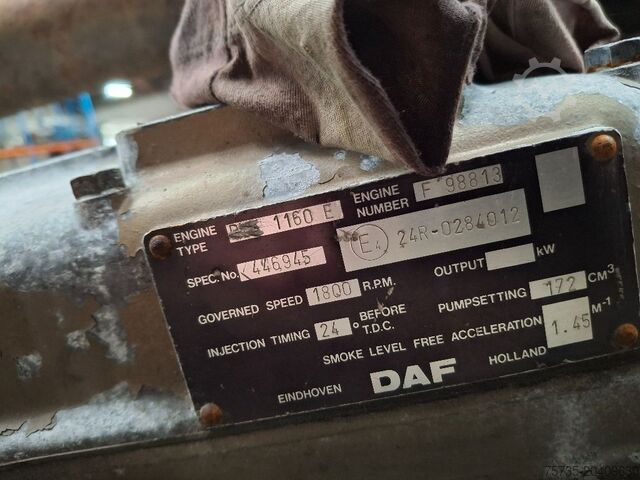 Motor DAF 1160 TURBO (DKS1160E)