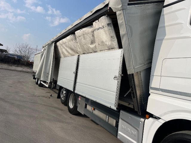 LKW mit Pritsche & Plane MAN TGX 25.510 6x2-4 BL mit Hänger, Aufbau