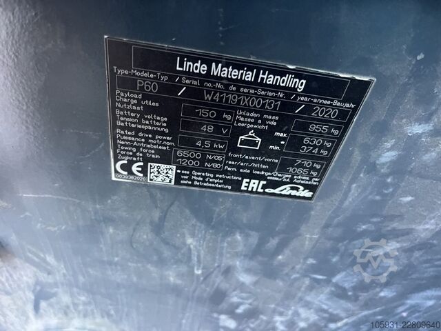 Tow Tractor Linde P60