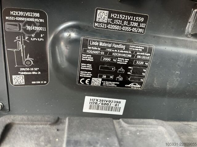 LPG Forklifts Linde H20T-01