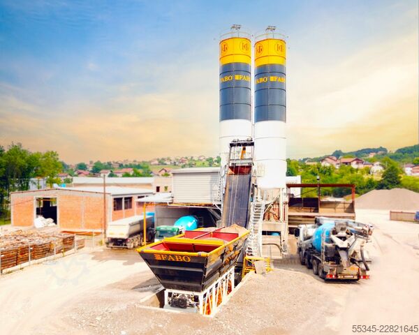 Betonmischanlage / Betonwerk FABO Concrete Batching Plant 60 m3 Compact Concrete Batching Plant