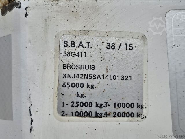 Tieflader Broshuis 4AOU-16-40 / RADMULDEN / AUSZIEBAR