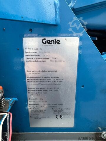 Gelenkteleskoparbeitsbühne Genie Z30/20N RJ Hoogwerker Knikarmhoogwerker