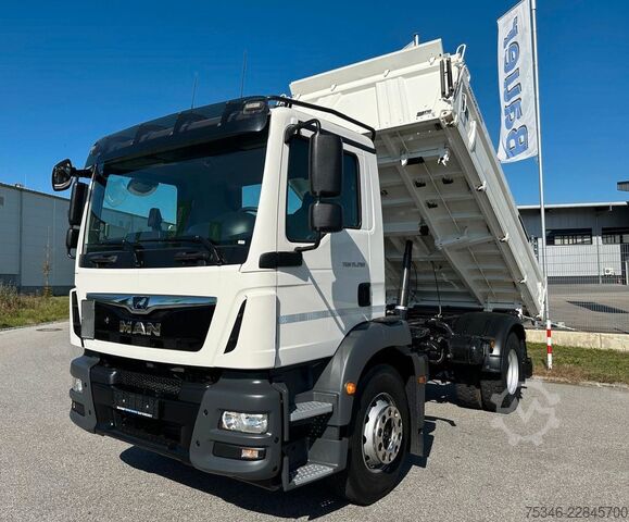 Tipper truck MAN TGM 15.290/Kipper/4x2/NL7,7 To/AHK/Nur55 tkm/Top