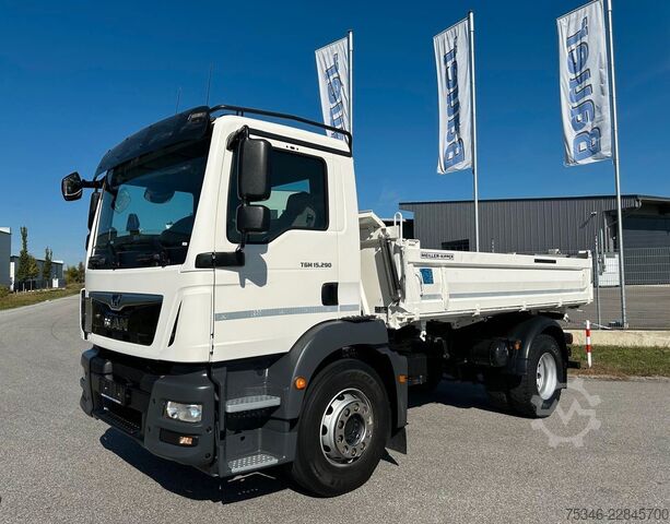 Tipper truck MAN TGM 15.290/Kipper/4x2/NL7,7 To/AHK/Nur55 tkm/Top