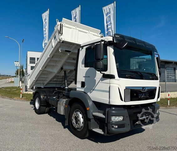 Tipper truck MAN TGM 15.290/Kipper/4x2/NL7,7 To/AHK/Nur55 tkm/Top