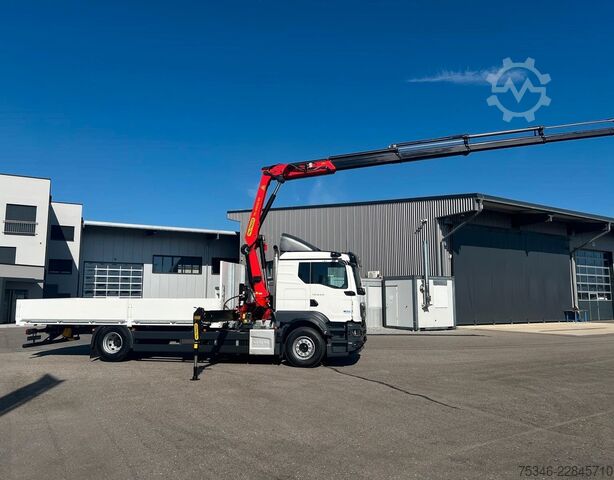 Flatbed truck MAN TGS 18.470 BL/ PK 14.502 /17m/Prit. 6,20m/ 9 tkm