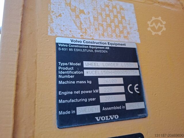 Radlader Volvo L 150 H (New Tyres)