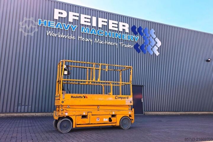 Scissor lift Haulotte Compact 8 Electric, 8.2m Working Height, 350kg Cap