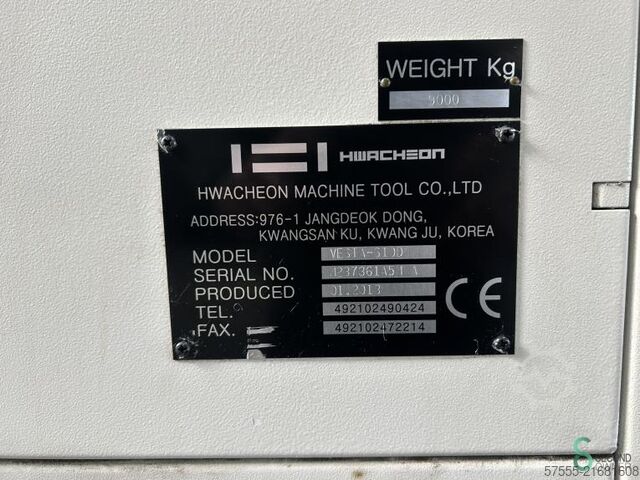 Fräsmaschinen  Hwacheon VESTA-610D 2013 Hwacheon VESTA-610D